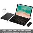 thumbnail image 3 of Tableta De 10,1 Pulgadas 6GB 128GB ROM Deca 5G WiFi Tableta 2 En 1 Con Teclado, Ratón Y Auriculares Para12, Pantalla FHD, Alto Rendimiento, 3 of 8