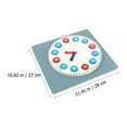 thumbnail image 2 of WEUVEB Time Learning Baby Clock Toy Wood Multi-color 1Pack, 2 of 7