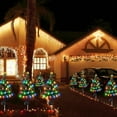 thumbnail image 6 of Solar Christmas Tree with LED Lights Outdoor Solar Christmas Decorations Waterproof Solar Powered Prelit Christmas Tree for Holiday Pathway Garden Yard (Solar Christmas Tree, 6 of 7