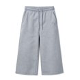 thumbnail image 3 of OSOLU Girls Capri Pants Wide Leg Casual Drawstring Summer Cropped Athletic Joggers Sweatpants Breathable Activewear For Kids 4-15Y, 3 of 3