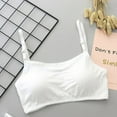 thumbnail image 2 of Mrat Seamless Sports Bras for Women Womens Adjustable Spaghetti Strap Sports Bra Back Wireless Workout Padded Yoga Bra Cropped Tops Seamless Sports Bras for Lady S-129 White M, 2 of 9