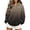 Brown, variant on Women's Leopard Print Gradient Hoodie, Long Sleeve Loose Pullover Casual Hooded Sweatshirt Top