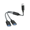 thumbnail image 5 of USB Splitter Cable,Type C Male to 2 Female Extension Cord Connector,USB Port Hub Data Power Split Adapter, 5 of 9