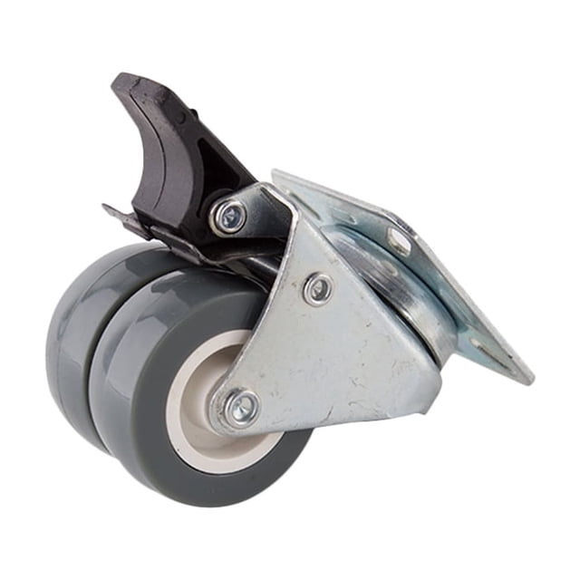 OULII 1Set Shopping Trolley Wheel with Brake and Quiet Movement
