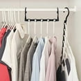 thumbnail image 3 of 10 perchas mágicas que ahorran espacio, organizador inteligente para guardar ropa, ahorra espacio en el armario con plástico resistente para ropa pesada, 3 of 8