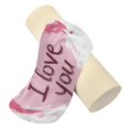 thumbnail image 2 of 5.5"x17" Cylinder Pillow for Comfort Core Neck & Cervical Pillows Perfect for Neck, Back, Leg Support Pink Heart Pattern, 2 of 7