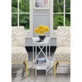 thumbnail image 3 of Convenience Concepts Table de Coin Tucson en Bois de Faux Marbre Blanc, 3 of 3