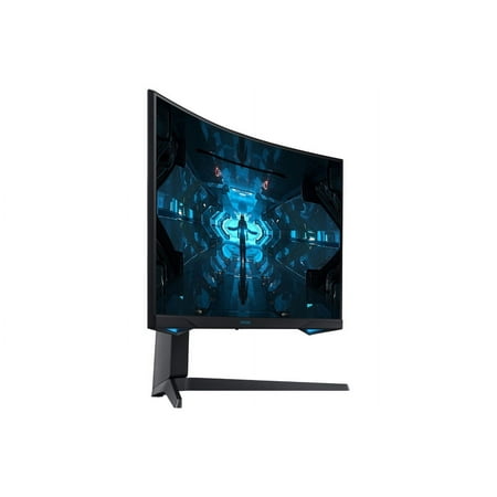 Samsung - Odyssey G7 27" LED Curved QHD FreeSync and G-SYNC Compatible Monitor with HDR (DisplayPort, HDMI) - Black