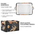 thumbnail image 2 of Yayeee Canvas Storage Basket with Handles for Shelves Fabric Bins Closet Organizer, Retro Watercolor Planet, 2 of 8