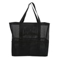 thumbnail image 1 of Lishi Large Capacity Quick Drying Foldable Black Mesh Pool Bag for Travel, 1 of 20