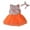 Orange, variant on Zpanxa Toddler Girl Outfits Princess Dresses, Baby Girls Cute Sleeveless Flowers Print Mesh Bow Skirt Casual Dress, Cotton Dresses Pink (3-4 Years)