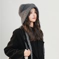 thumbnail image 3 of Lindo gorro de oso para niños, otoño e invierno, cálido, con protección para los oídos, gorro de punto de lana para mostrar la cara, gorro de invierno pequeño, 3 of 5