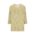 thumbnail image 4 of WRKEKC 3/4 Sleeve Tops for Women V Neck Print Casual Loose Fit Pullover T Shirt or Blouse for Versatile Wear, 4 of 5