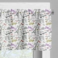 thumbnail image 3 of Ambesonne Paris Valance Pack of 2, Food Fashion Love, 54"X12", Multicolor, 3 of 5
