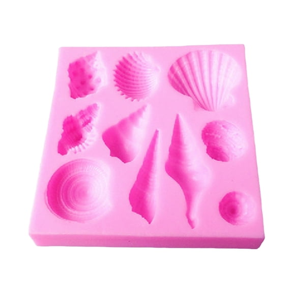Heatproof Silicone Conch Shell Mold Cake Decorating Baking Chocolate Craft Tool