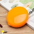 thumbnail image 3 of Portable Weekly Medicine organizer with 7 Compartments for Pill Storage in Yellow Plastic Large Rooms Lockable Cover, 3 of 8
