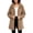 Coffee, variant on Fleece Jacket Women Fuzzy Warm Textured Hooded Zip Up Jacket Long Sleeve Thermal Oversized Winter Coat Cold Weather Outerwear Dark Gray M