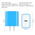 thumbnail image 3 of USB C Charger Block,4PACK USB C Block,HAOANO 20W PD Type C Charger Block USB Wall Charger Adapter Plug USB C Charger Brick Power Delivery Fast Charge Charging Block Type C, 3 of 5