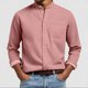 thumbnail image 1 of Ceisia Men's Regular-Fit Stand-Collar Single-Patch-Pocket Long-Sleeve Shirt Multi-Solid Gift, 1 of 6
