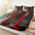 thumbnail image 3 of Manfei Animal Leopard 4 Pieces Queen Sheet Sets for Boys Girls,Exotic Style Ultra Soft Flat Sheet,Retro Vintage Queen Fitted Sheet,Luxury Bedroom Decor, 3 of 7