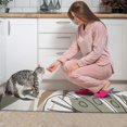thumbnail image 3 of Brown Boho Plant Pattern Kitchen Rugs Sets Of 2,Anti Fatigue Kitchen Mat Rugs Non Slip Washable,Decorative Kitchen Floor Mats for Kitchen,Sink,Laundry,17"x30"+17"x47", 3 of 7