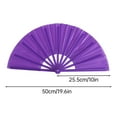thumbnail image 5 of Chinese Kung Fu Tai Chi Fan Martial Arts Dance Folding Fan Stainless Steel Written Kung Fu Fan Purple, 5 of 5