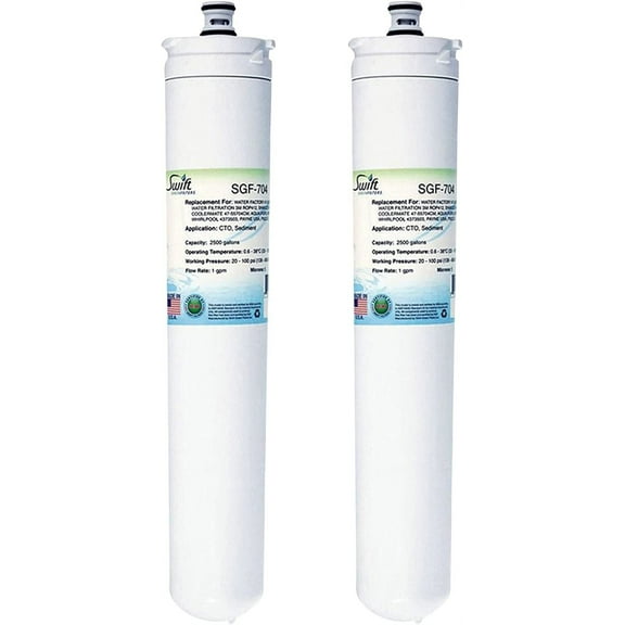 Swift Green Filters SGF-704 Compatible for 47-55704G2, ROP412,61029-33,47-55704CM,AP397E55582-03,4373503,PSQC-3 Commercial Water Filter (2 Pack),Made in USA