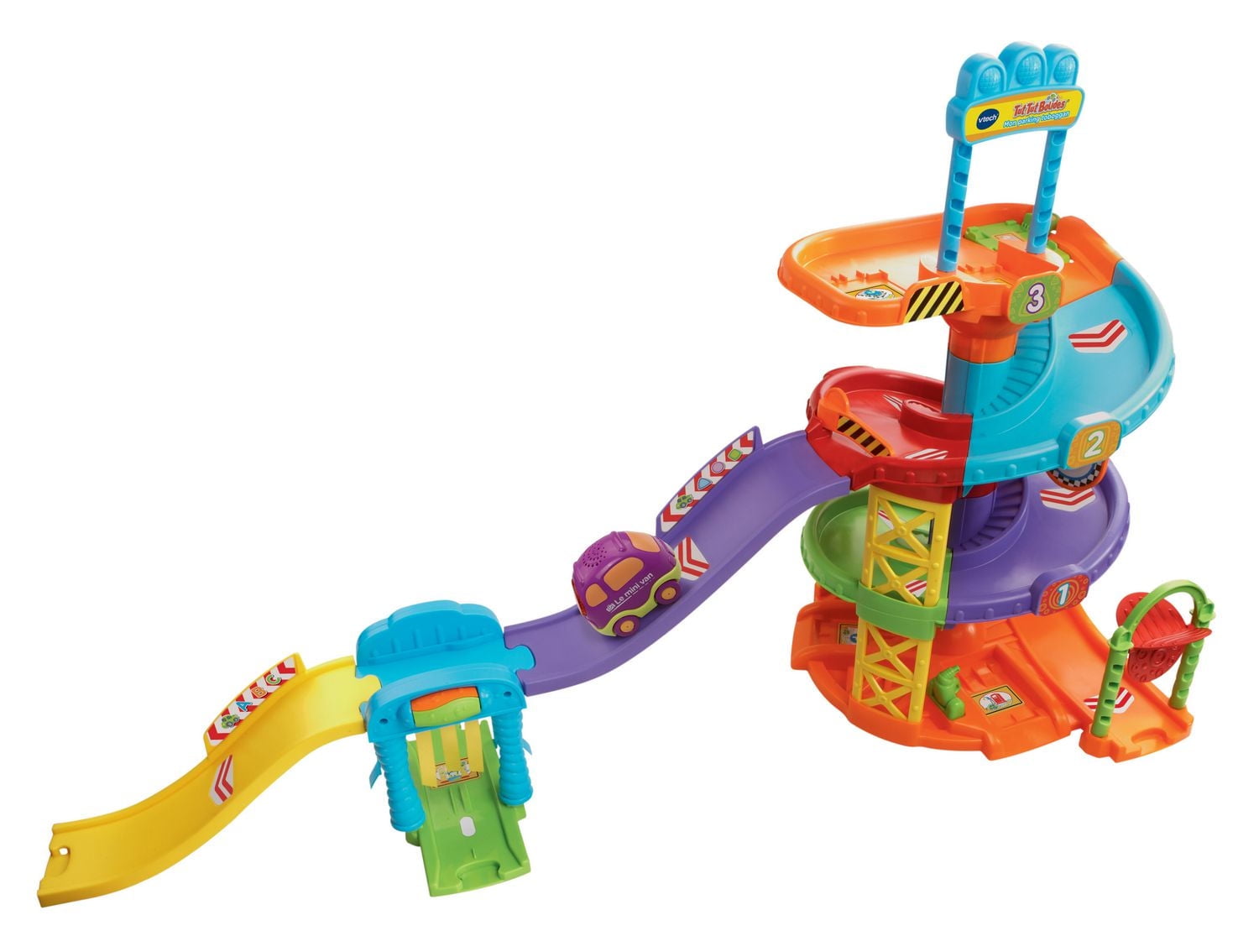 VTech Go! Go! Smart Wheels Spinning Spiral Tower Playset- French Version