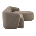 thumbnail image 6 of Monica 2 Piece Right Facing Boucle Fabric Modular Sofa with Chaise, 6 of 9