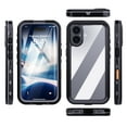 thumbnail image 3 of Compatible with iPhone 16 Clear Case Waterproof, Built-in Screen Protector Shockproof Dustproof Snowproof Full Body Protection Rugged Underwater Phone Case for iPhone 16, Black, 3 of 15