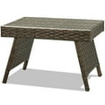 thumbnail image 4 of Gymax Folding Rattan Wicker Coffee Side Table Patio Garden Poolside Yard Outdoor, 4 of 7