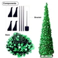 thumbnail image 2 of Árbol de Navidad Producto de decoración navideña Árbol ornamental de Navidad plegable plegable de 1, TOMSHOO Plata, 2 of 7