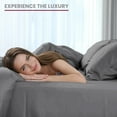 thumbnail image 5 of Lux Decor Collection King Size Sheet Set - 4 Pc King Bed Sheets Set - High GSM Brushed Microfiber Sheets - Up to 16 Inches Deep Pocket Bedding Sheets & Pillowcases, Dark Gray, 5 of 8