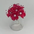 thumbnail image 2 of Organza and Satin Flower with Pearl Spray Fuchsia (72 Flowers), 2 of 6