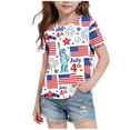 thumbnail image 2 of Odeerbi Chicos Niñas 4 de Julio Camiseta Manga Corta Día de La Independencia Camiseta Gráfica, 2 of 6