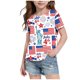 thumbnail image 2 of Odeerbi Chicos Niñas 4 de Julio Camiseta Manga Corta Día de La Independencia Camiseta Gráfica, 2 of 6