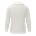 thumbnail image 3 of HaoXianJian Men's Knitted Dress Sweater Casual V-Neck Slim Fitted Pullover Knitwear Shawl Collar Sweaters Comfortably Long Sleeve Sweater, 3 of 4