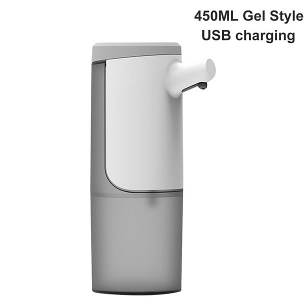 Dispensador automático de espuma 450ml Soporte de gel de mano USB sin contacto a prueba de agua para baño Cocina, Estilo de gel sidaley LF0230-02B