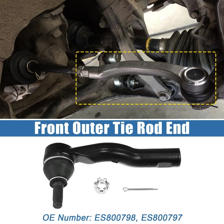 2pcs Car Front Outer Tie Rod End Links Suspension Steering