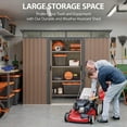 thumbnail image 3 of 8x6 ft Outdoor Storage Shed with Double Lockable Doors - Weather-Resistant Garden Shed in Natural, 3 of 8