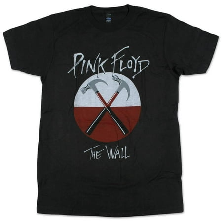 Nickel Grey Apparel - Pink Floyd- Distressed Crossed Hammers Apparel T-Shirt - Grey