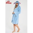 thumbnail image 4 of Bath Robe Disney Lilo and Stitch for Women Blue Polyester, 4 of 7