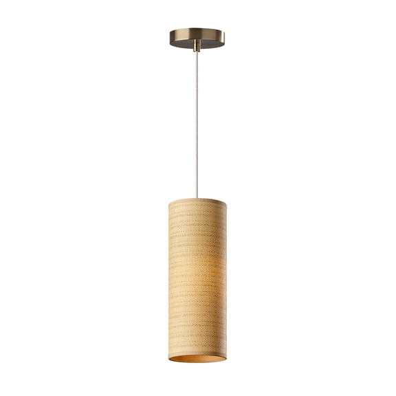 Adesso 16" Mendoza Pendant, Antique Brass
