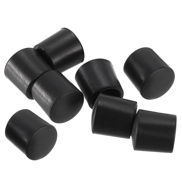 Puerta Parada Parachoques Unique Bargains 8uds Goma Tapón Silicona Negro