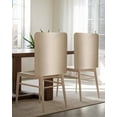thumbnail image 5 of nqOlkjepod Beige Ombre Chair Covers Set of 4, Decorative Chair Back Cover, Modern Gradient Abstract Art Dining Room Chair Slipcovers Removable Chair Protectors Covers for Party Banquet, 5 of 7