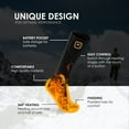 thumbnail image 3 of WARMSTOORE Heated Socks  7.4V Rechargeable Battery Electric Socks for Men Women,Winter Cold Weather Warm Socks for Skiing Foot Warmer Black L, 3 of 6
