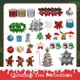 thumbnail image 2 of Guirnalda de decoración colgante para árbol de Navidad, cadena de cuentas, campana pequeña de Papá Noel, alce, copo de nieve, lazo, estrella, colgante, decoración de Año Nuevo, 2 of 5