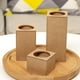 thumbnail image 5 of Juego de 3 portavelas con orificio cuadrado y orificio redondo para tu decoración. Ideal para decorar. Agujero circular, 5 of 9