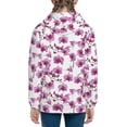 thumbnail image 6 of Pofeuu Orchids Flowers Print Teenage Zipper Hoodie Sweatshirts Hooded Casual Jackets With Pocket For Boys Girls-Small, 6 of 6