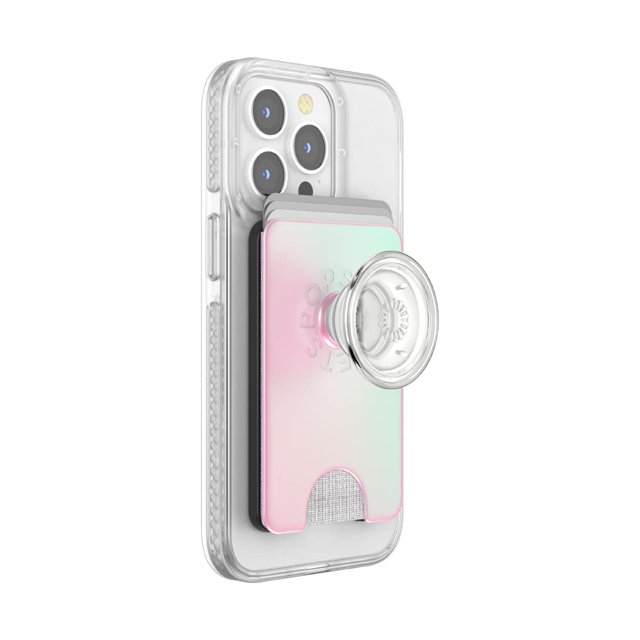 Funda para teléfono PopSockets, color rosa sirena, con empuñadura expandible